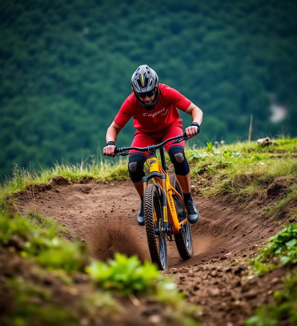 Mountain biker