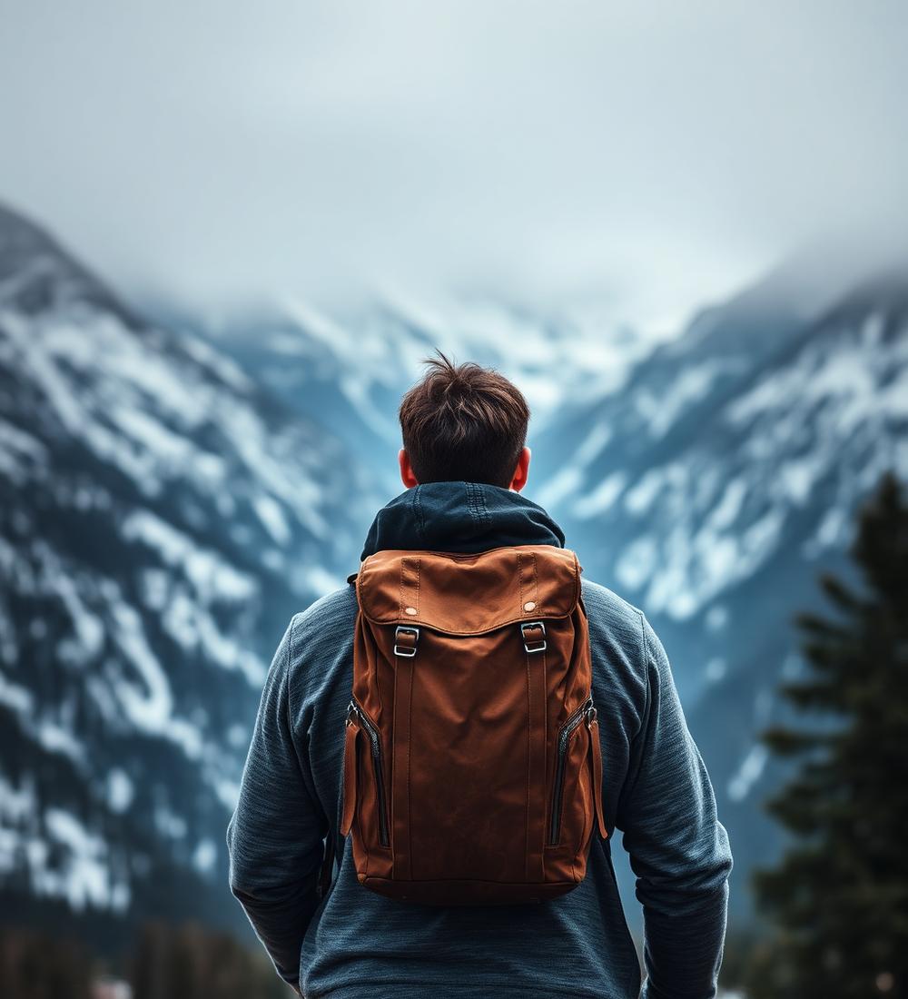 Hiker with backpack